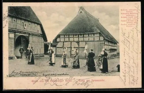 AK Lüneburger Heide, Gang zur Spinnstube
