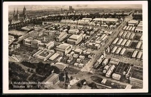 AK München, 4. Reichsnährstands-Ausstellung, 6.6.1937, Gesamtansicht d. Geländes