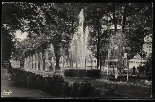 AK Dresden, Internationale Hygiene-Ausstellung 1930, Hundertbrunnenstrasse