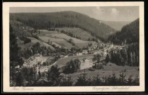 AK Bad Reinerz, Panoramablick vom Berg