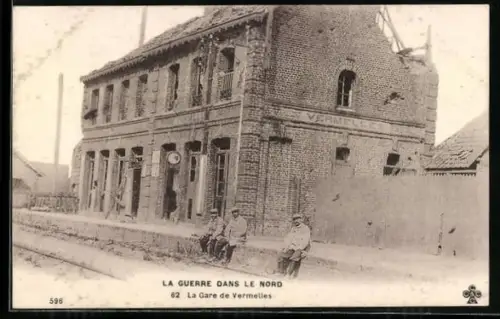 AK Vermelles, La Gare