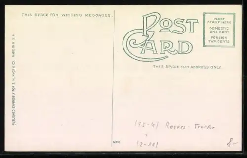 AK A Western Farm Scene, Reeves-Traktor