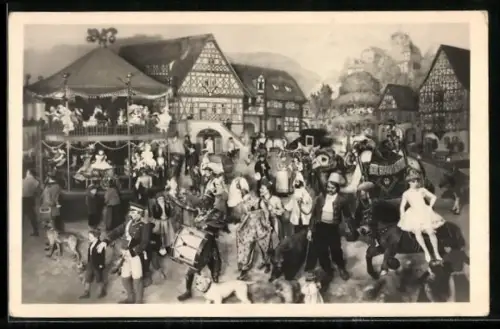 AK Sonneberg /Thür., Deutsches Spielzeugmuseum, Thüringer Kirmes, Weltausstellungsgruppe