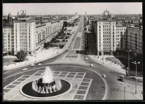 AK Berlin, Strausberger Platz und Karl-Marx-Allee