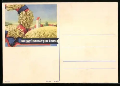 AK Nur mit Stickstoff gute Ernten, Reklame