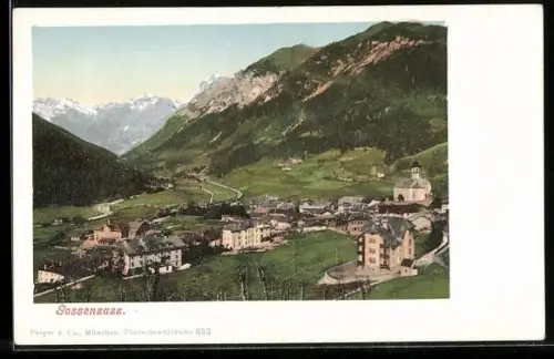 AK Gossensass, Panoramablick auf den Ort