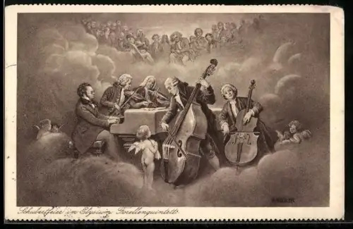 AK Schubertfeier im Elysium, Forellenquintett