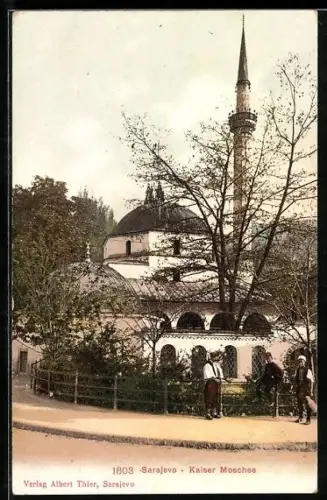 AK Sarajewo, Blick auf die Kaiser Moschee
