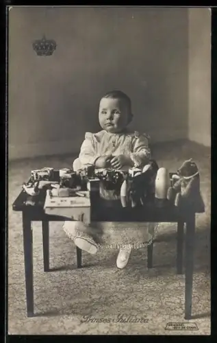 AK Prinzessin Juliana von den Niederlanden mit Spielzeug, Teddy