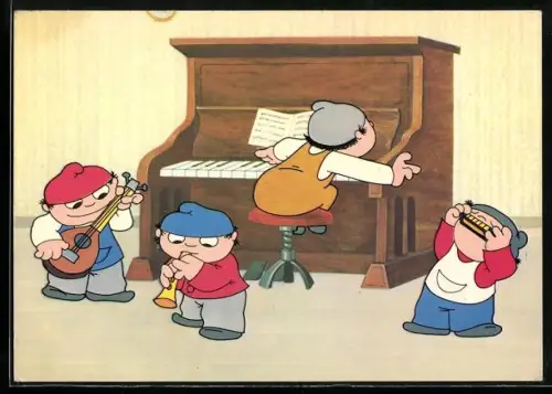 AK Mainzelmännchen machen gemeinsam Musik