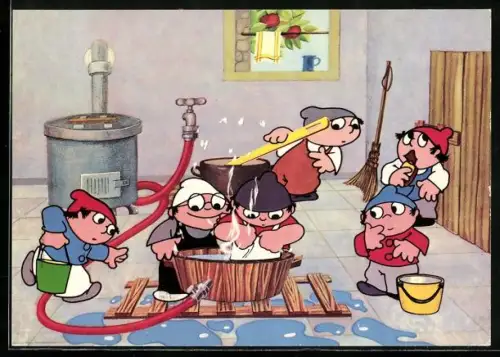 AK Waschtag bei den Mainzelmännchen