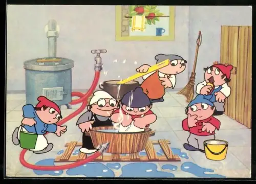 AK Waschtag bei den Mainzelmännchen