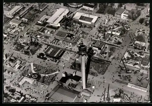 AK Hannover, Messe, Ausstellungsgelände mit Hermes-Turm