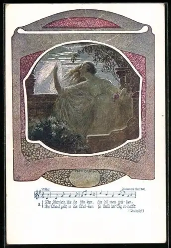 Künstler-AK W. Braun: Deutscher Schulverein Nr. 1208: Die Sternlein die da blinken...