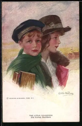 Künstler-AK Philip Boileau: The little Neighbors, Kinder