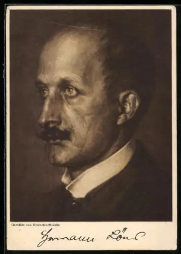AK Portrait des Dichters Hermann Löns
