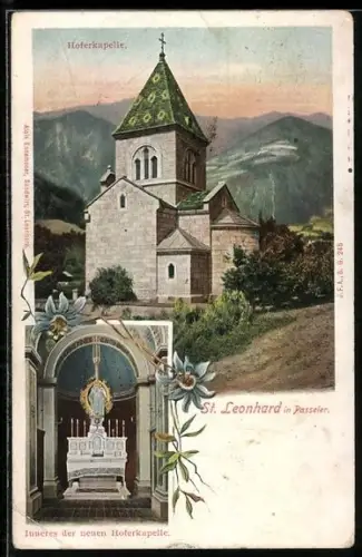 AK St. Leonhard in Passeier, Hoferkapelle, Innenansicht