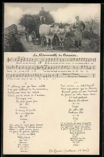 AK Bauern auf einem Karren