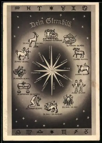 AK Dein Sternbild, Sternzeichen, Astrologie, Horoskop