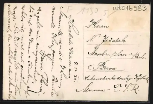 AK Marseille, La Bourse, Strassenbahn