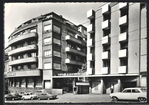 AK Zürich, Partie am Hotel Leoneck
