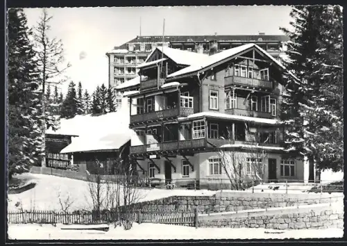 AK Arosa, Hotel Pension Edelweiss im Winter