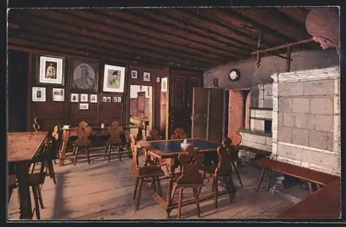 AK Habsburg, Wohn- und Gaststube im Schloss