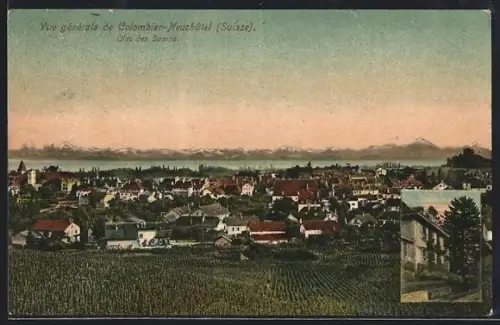 AK Colombier /Neuchatel, Vue generale, Clos des Sapins