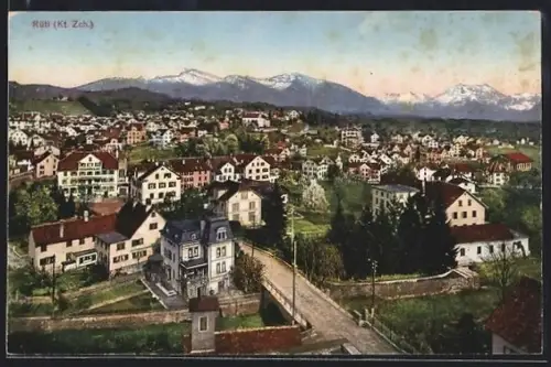 AK Rüti /Zch., Ortsansicht aus der Vogelschau