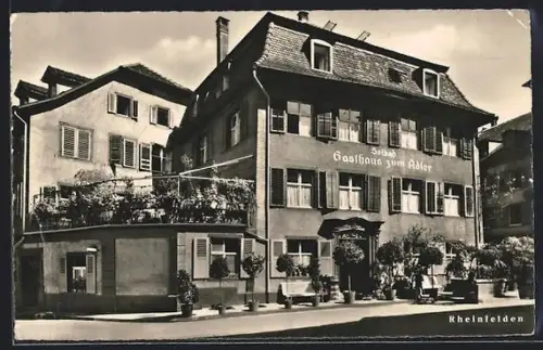 AK Rheinfelden, Solbad Gasthaus zum Adler - Strassenansicht