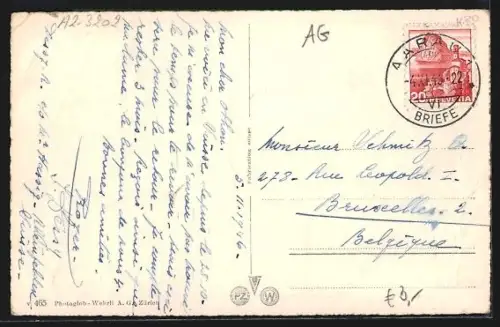 AK Rheinfelden, Solbad Gasthaus zum Adler - Strassenansicht