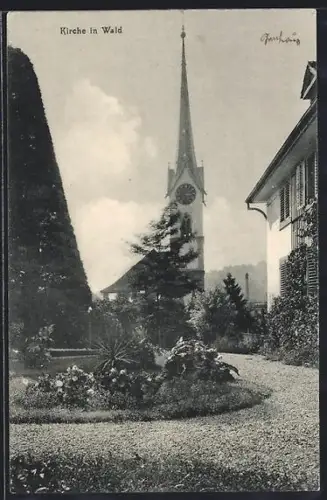 AK Wald /ZH, Blick auf die Kirche