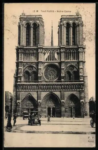 AK Paris, Cathédrale Notre-Dame