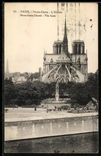 AK Paris, Cathédrale Notre-Dame, L`Abside