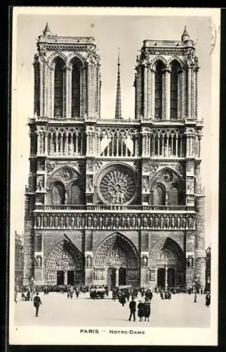 AK Paris, Cathédrale Notre-Dame