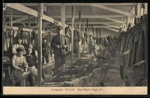 AK Soldaten des Ers.-Infanterie-Regt. 84