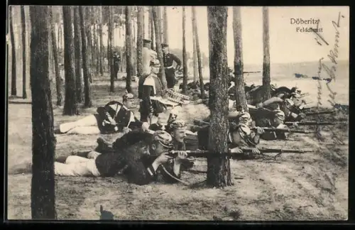 AK Döberitz, Soldaten der Infanterie beim Felddienst