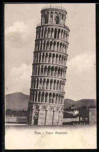 AK Pisa, Torre Pendente, Der schiefe Turm von Pisa