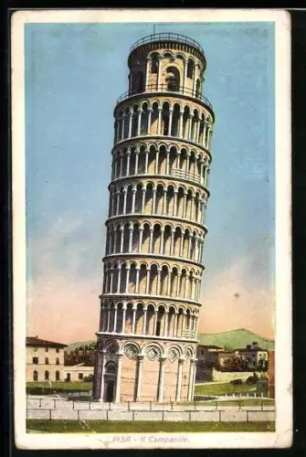 AK Pisa, Il Campanile, Der schiefe Turm von Pisa