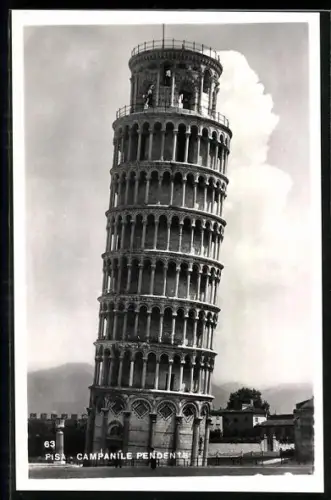 AK Pisa, Campanile Pendente, Der schiefe Turm von Pisa