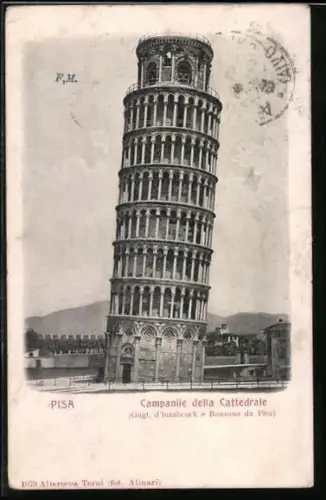 AK Pisa, Campanile della Cattedrale, Der schiefe Turm von Pisa