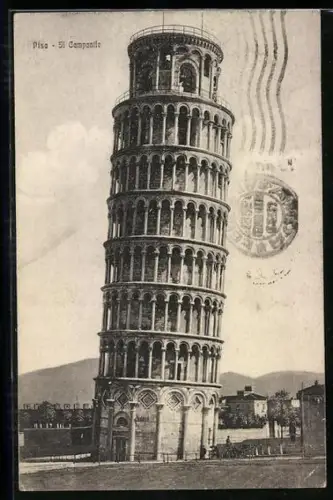 AK Pisa, Il Campanile, Der schiefe Turm von Pisa