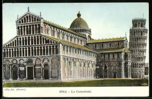 AK Pisa, Torre Pendente e Cattedrale, Der schiefe Turm von Pisa