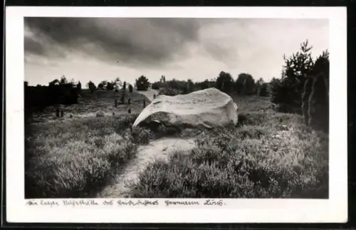 AK Die letzte Ruhestätte des Dichters Hermann Löns