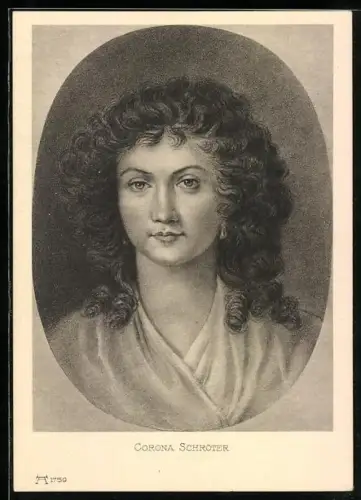 AK Portrait von Corona Schröter