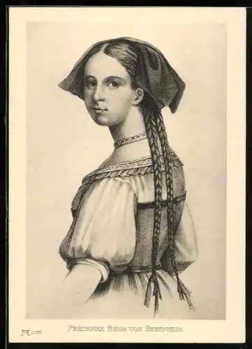 AK Friederike Brion von Sesenheim