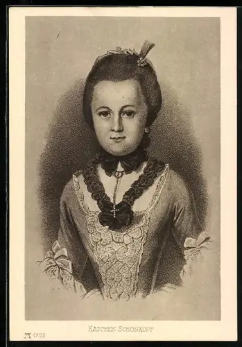 AK Käthchen Schönkof, Goethe