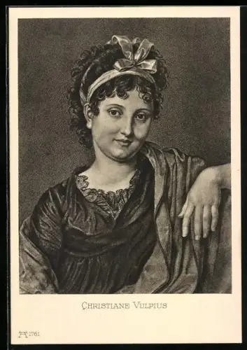 AK Portrait von Christiane Vulpius