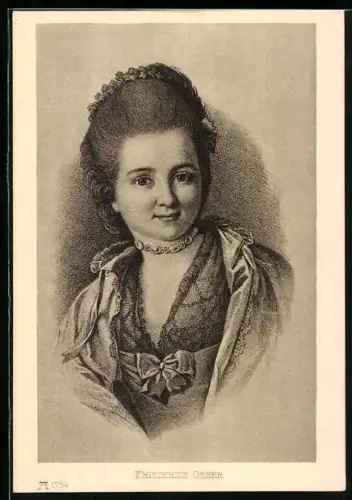 AK Portrait von Friederike Oeser