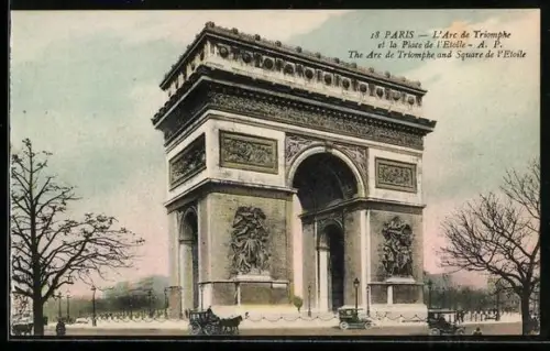 AK Paris, L`Arc de Triomphe et la Place de l`Etoile